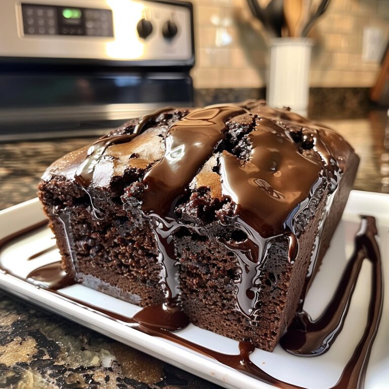 Hot Fudge Brownie Bread Recipe