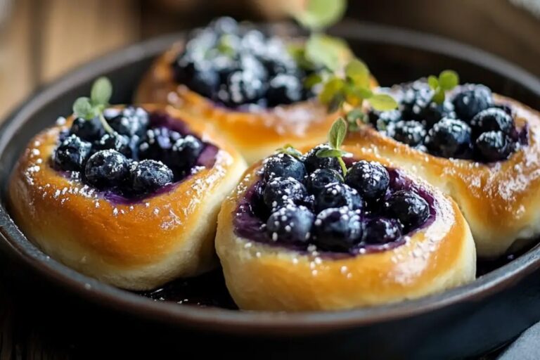Wild Blueberry Ricotta Sweet Buns Recipe