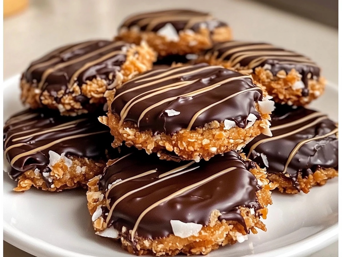 Homemade Samoas Girl Scout Cookies Recipe