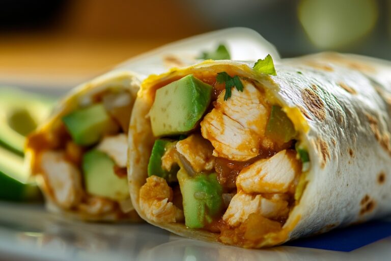Chicken & Avocado Burritos Recipe