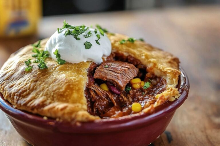 Short Rib Chili Pot Pie Recipe