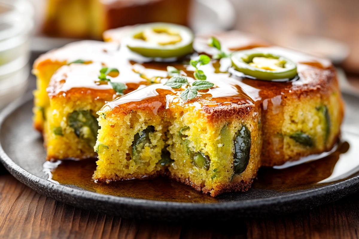 Jalapeno Cornbread With Lime Honey Glaze Recipe