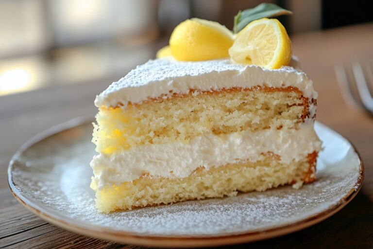 Italian Lemon Cream Cake Recipe