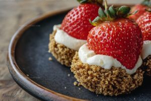 Cookie Butter Cheesecake Stuffed Strawberries Recipe