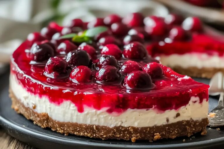Easiest No-Bake Cherry Cheesecake Recipe