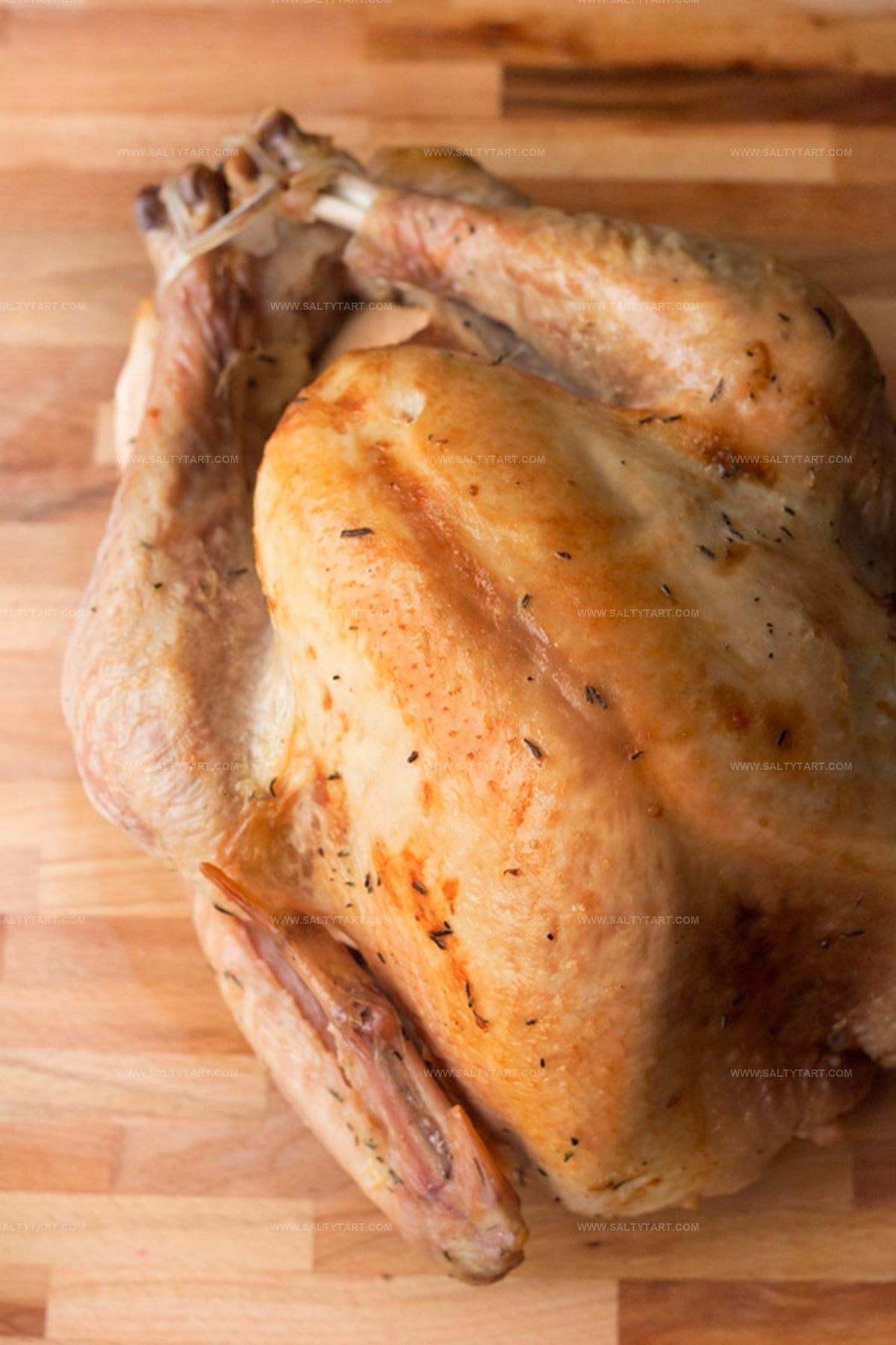 Roasted Turkey With A Rosemary Dry Brine Recipe