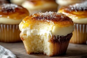 Vanilla Bean Creme Brulee Cheesecake Cupcakes Recipe