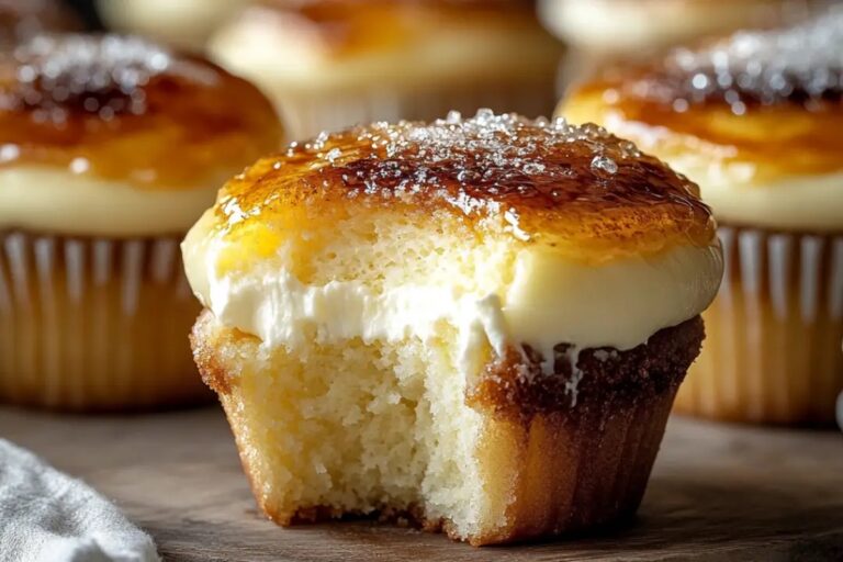 Vanilla Bean Creme Brulee Cheesecake Cupcakes Recipe