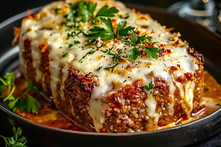 Garlic Parmesan Chicken Meatloaf Recipe
