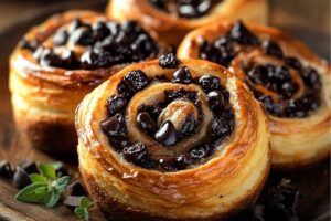 Chocolate Chip Vanilla Custard Brioches (Pains Suisses) Recipe