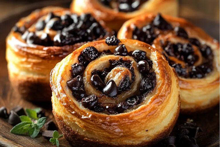 Chocolate Chip Vanilla Custard Brioches (Pains Suisses) Recipe