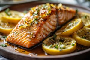 Honey Garlic Butter Baked Salmon Recipe