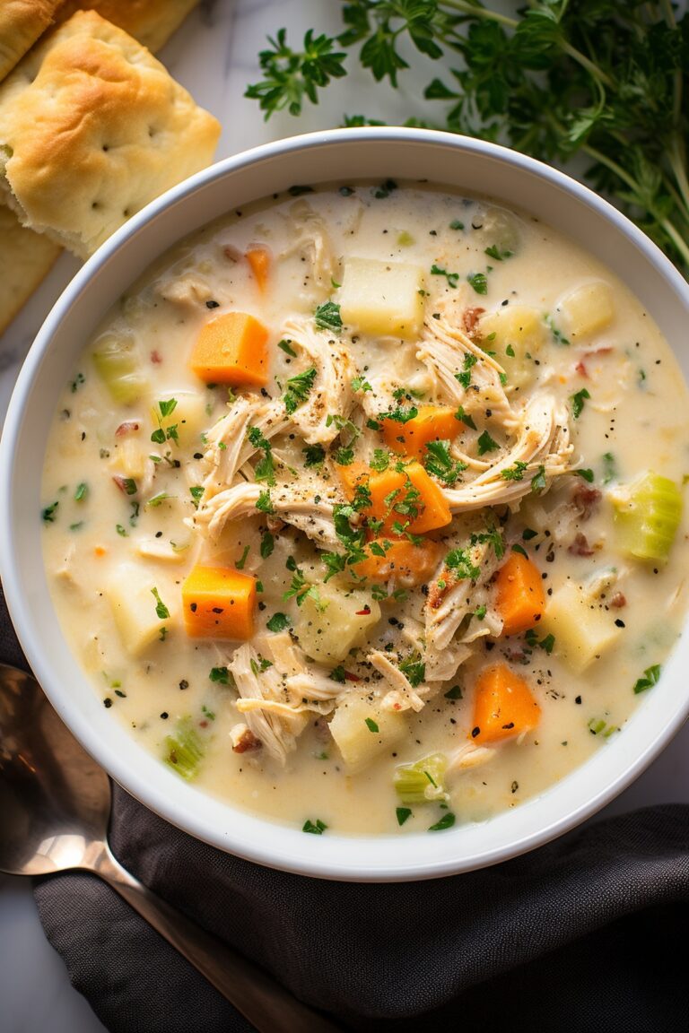 Crockpot Chicken Pot Pie Soup Recipe