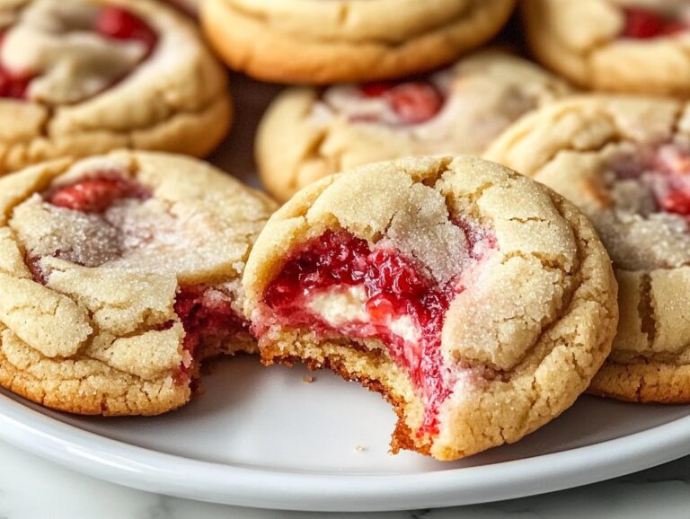 Strawberry Cheesecake Stuffed Cookies Recipe