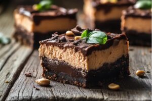 Peanut-Chocolate Cheesecake Bars Recipe