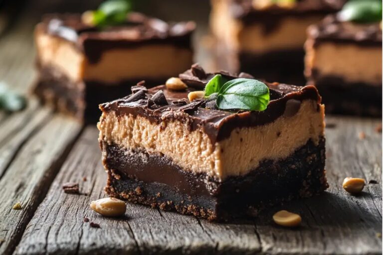 Peanut-Chocolate Cheesecake Bars Recipe