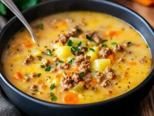 Cheeseburger Soup Recipe