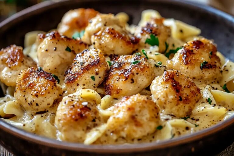 Velvety Garlic Butter Chicken With Parmesan Pasta Recipe