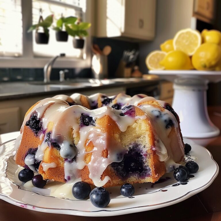 Lemon Blueberry Pound Cake Recipe
