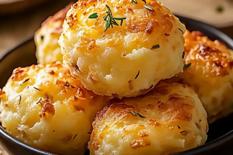 Cheesy Mashed Potato Puffs Recipe