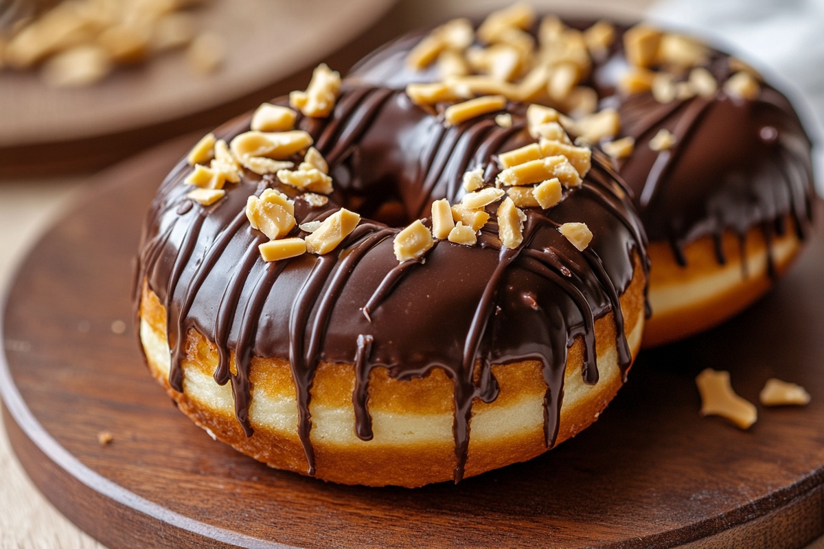 Peanut Butter Reeses Donut Sandwiches Recipe