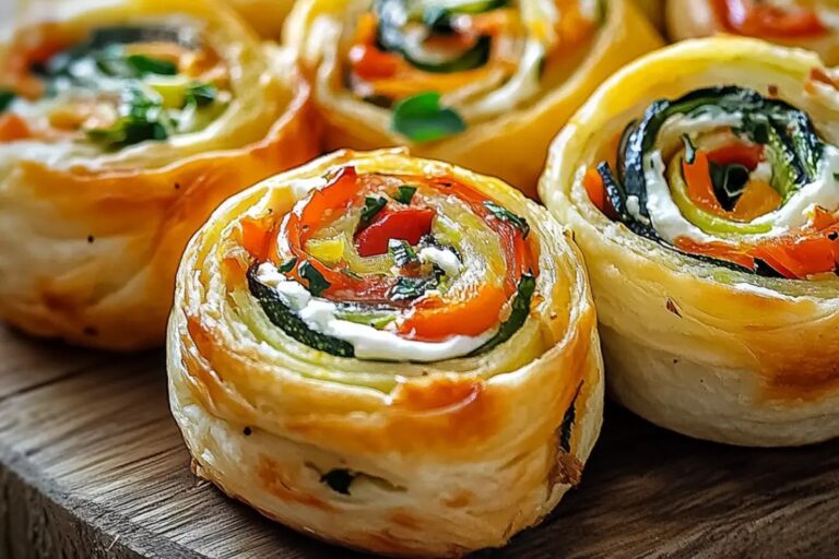 Veggie Pinwheels With Cream Cheese Recipe