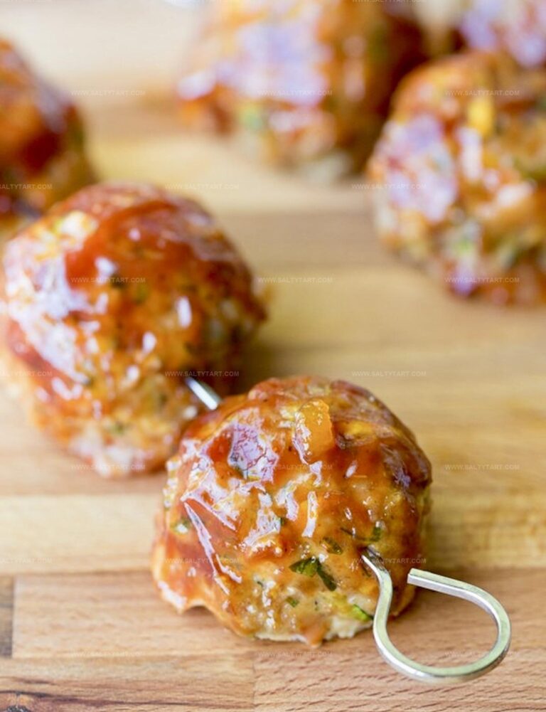 Barbecue Peach Meatballs Recipe