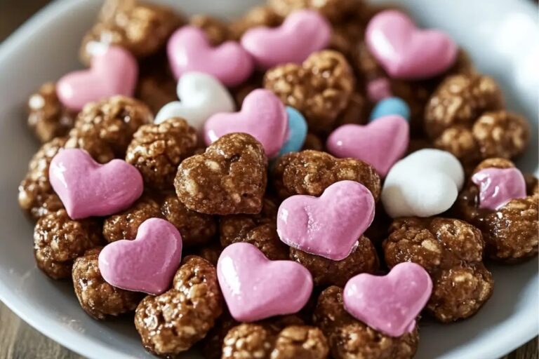 Chocolate Cereal Marshmallow Hearts Recipe