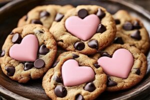 Heart-Shaped Chocolate Chip Cookies Recipe