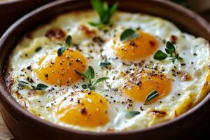 Baked Cottage Cheese Eggs Recipe