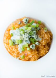 Wingless Buffalo Risotto With A Blue Cheese Sauce Recipe