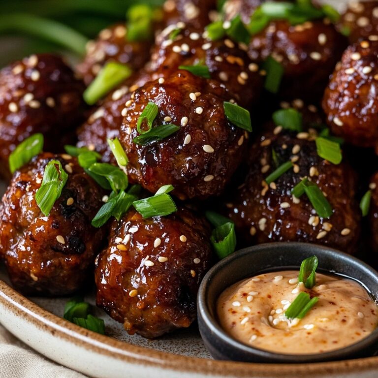 Korean Bbq Meatballs With Spicy Mayo Dip Recipe