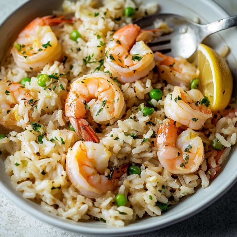One-Pan Lemon Herb Shrimp & Rice Recipe