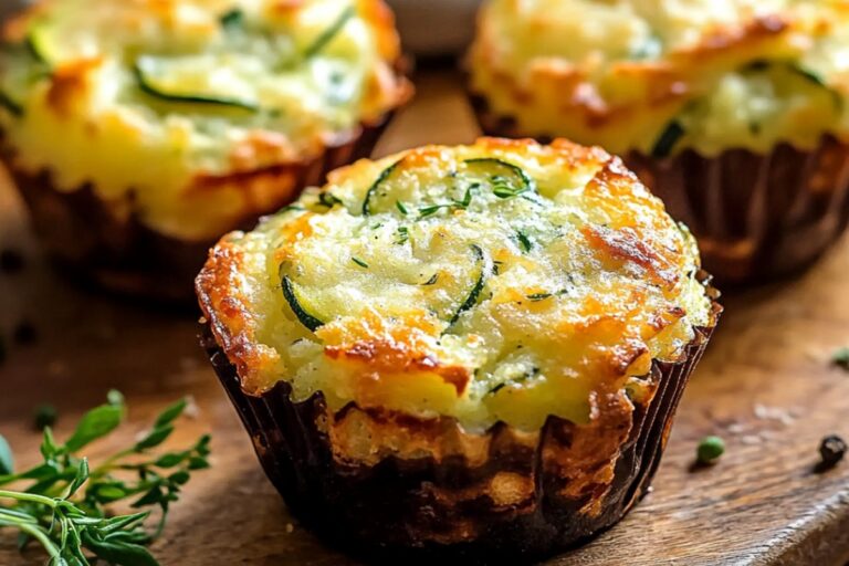 Crispy Parmesan Zucchini Potato Muffins Recipe