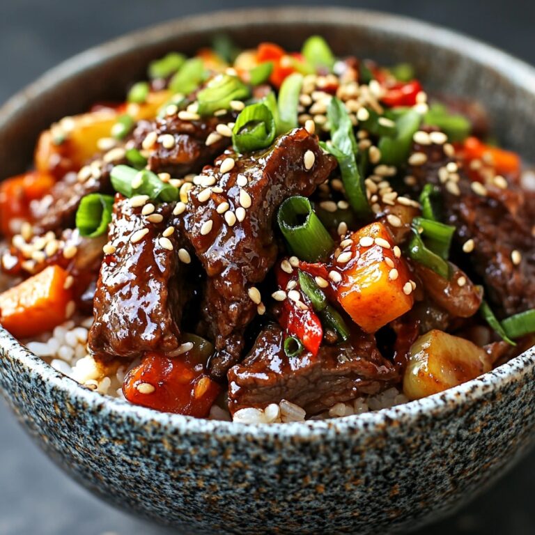 Hearty Beef and Pepper Rice Bowl Recipe