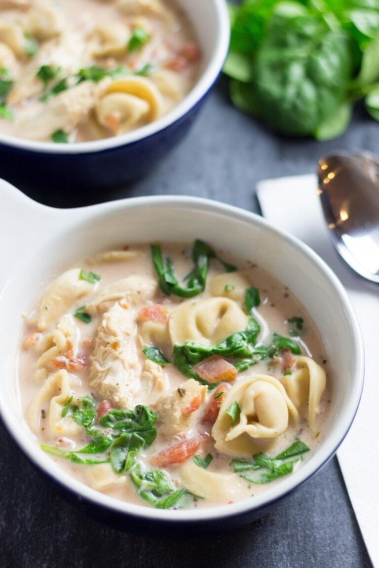 Slow Cooker Chicken Tortellini Soup Recipe