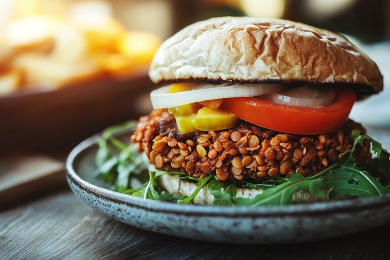 Mushroom Lentil Burgers Recipe