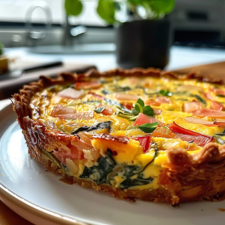 Spring Hash Brown Crust Quiche Recipe