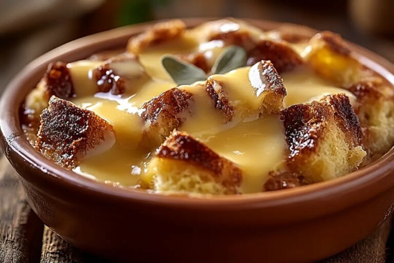 Bread Pudding With Vanilla Sauce Recipe