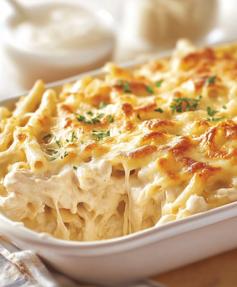 Creamy Chicken Alfredo Casserole Recipe