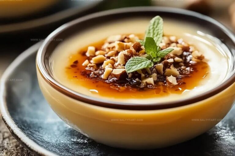 Maple Creme Custard With Salted Hazelnut Caramel Sauce Recipe