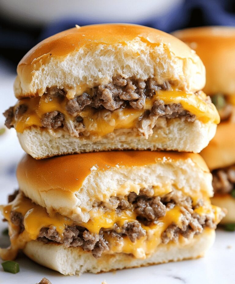 Cheeseburger Sliders Recipe