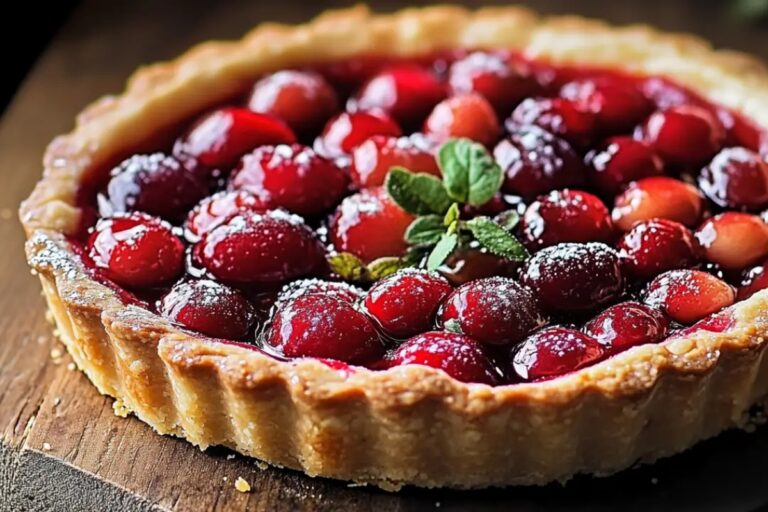 Sour Cherry Frangipane Tart Recipe
