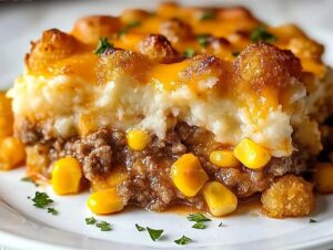 Shepherds Pie Tater Tot Casserole Recipe