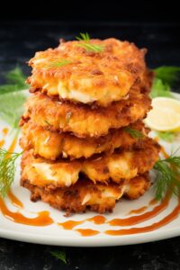 Cheesy Chicken Fritters Recipe
