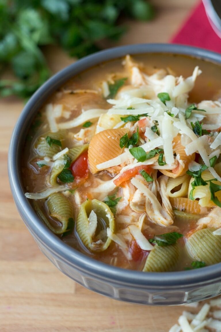 Slow Cooker Chicken Parmesan Soup Recipe