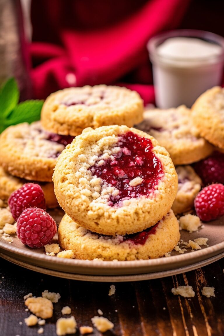 Raspberry Crumble Cookies Recipe