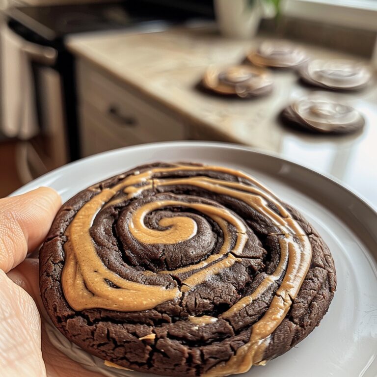 Chocolate Peanut Butter Swirl Cookies Recipe