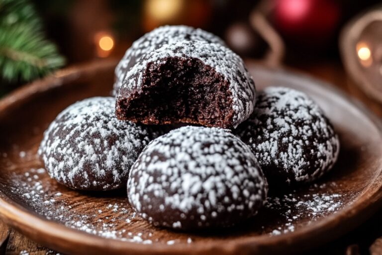 Double Chocolate Snowball Cookies Recipe
