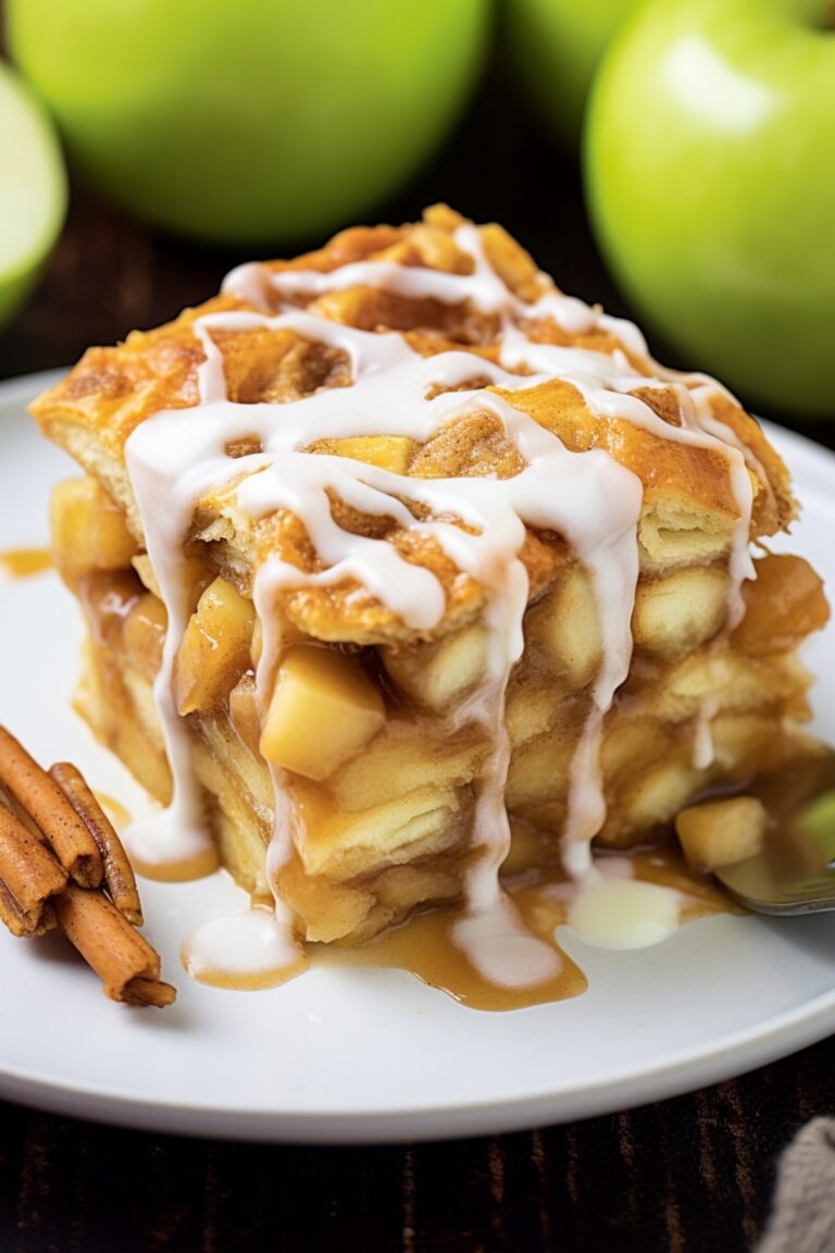 Caramel Apple Cinnamon Roll Lasagna Recipe